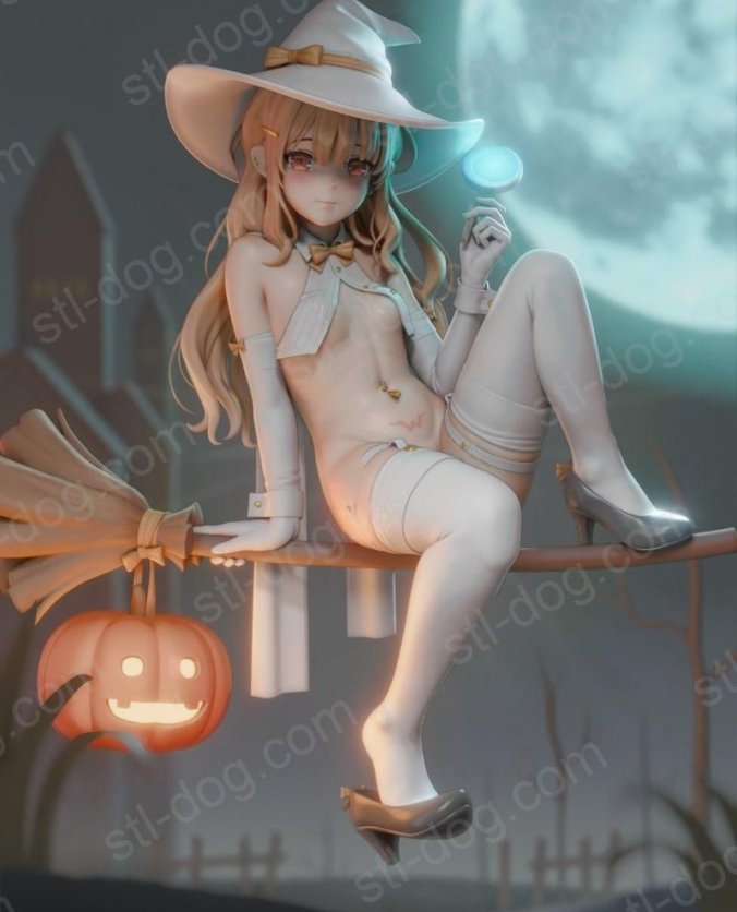 万圣节 可爱女巫(Witch) 3D打印图纸